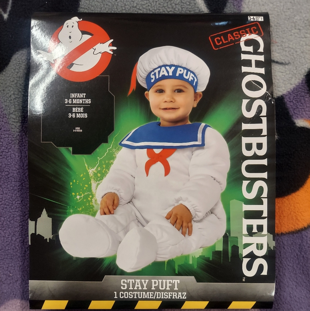 Stay Puft Marshmallow Man Costume for Kids - White